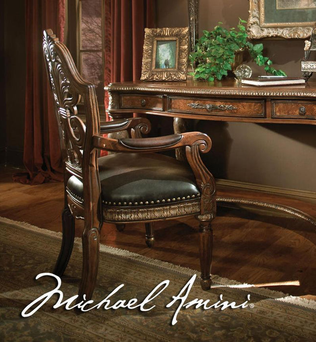 Villa Valencia Writing Desk Chair in Chestnut - Visions in Furniture (La Mirada, CA)