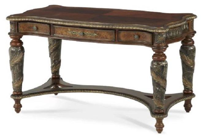 Villa Valencia Writing Desk in Chestnut - Visions in Furniture (La Mirada, CA)