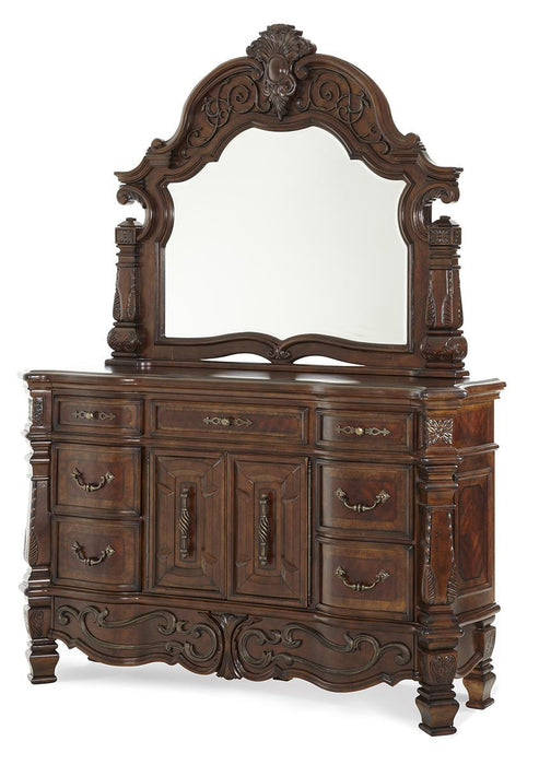 Windsor Court Dresser Mirror in Vintage Fruitwood - Visions in Furniture (La Mirada, CA)