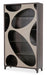 21 Cosmopolitan Curio Center Cabinet in Taupe/Umber - Visions in Furniture (La Mirada, CA)