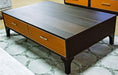 21 Cosmopolitan Rectangular Cocktail Table in Umber/Orange - Visions in Furniture (La Mirada, CA)