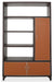 21 Cosmopolitan Right Bookcase in Umber/Orange - Visions in Furniture (La Mirada, CA)