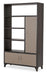 21 Cosmopolitan Right Bookcase in Umber/Taupe - Visions in Furniture (La Mirada, CA)