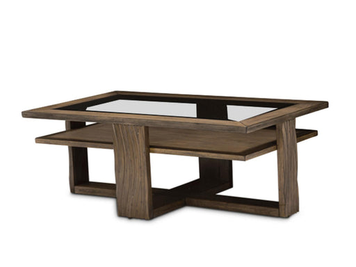 Del Mar Sound Rectangular Cocktail Table in Boardwalk - Visions in Furniture (La Mirada, CA)
