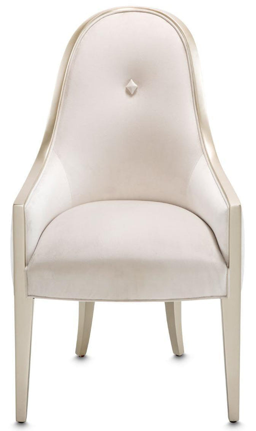 Furniture London Place Arm Chair in Creamy Pearl (Set of 2) - Visions in Furniture (La Mirada, CA)