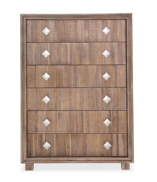 Hudson Ferry 6 Drawer Chest in Driftwood - Visions in Furniture (La Mirada, CA)