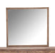 Hudson Ferry Mirror in Driftwood (Brown Fabric) - Visions in Furniture (La Mirada, CA)