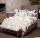 Hudson Ferry California King Panel Bed in Driftwood (Gray Fabric) - Visions in Furniture (La Mirada, CA)
