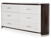 Paris Chic 6 Drawer Dresser in Espresso - Visions in Furniture (La Mirada, CA)