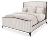 Paris Chic California King Channel Tufted Panel Bed in Espresso - Visions in Furniture (La Mirada, CA)