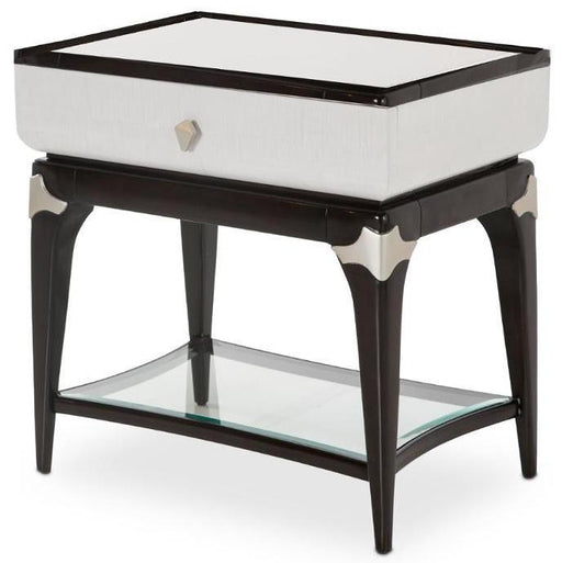 Paris Chic Rectangular End Table/ Nightstand in Espresso - Visions in Furniture (La Mirada, CA)