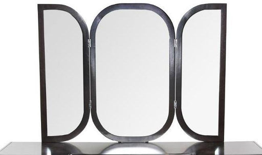 Paris Chic Vanity Wall Mirror in Espresso - Visions in Furniture (La Mirada, CA)