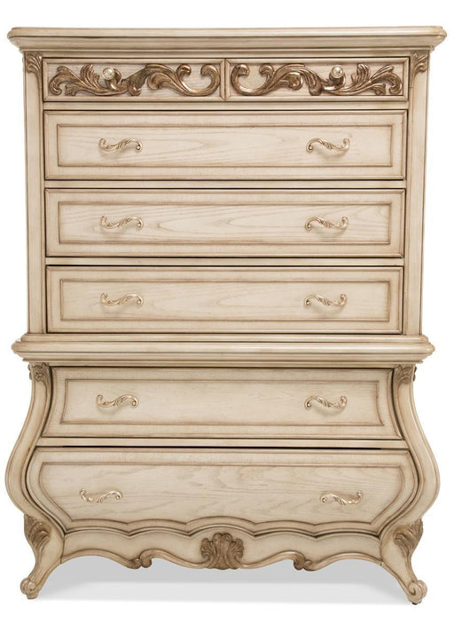 Platine de Royale 6 Drawer Chest in Champagne 09070-201 - Visions in Furniture (La Mirada, CA)
