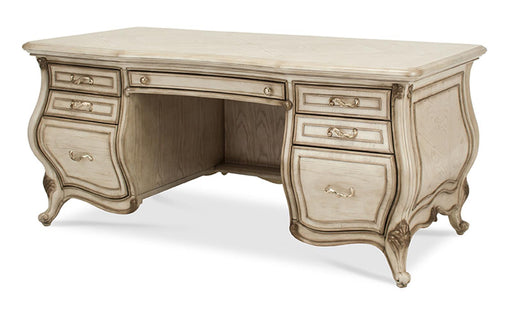 Platine de Royale Desk in Champagne - Visions in Furniture (La Mirada, CA)
