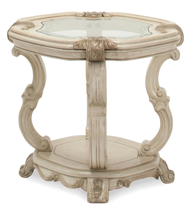 Platine de Royale End Table in Champagne - Visions in Furniture (La Mirada, CA)