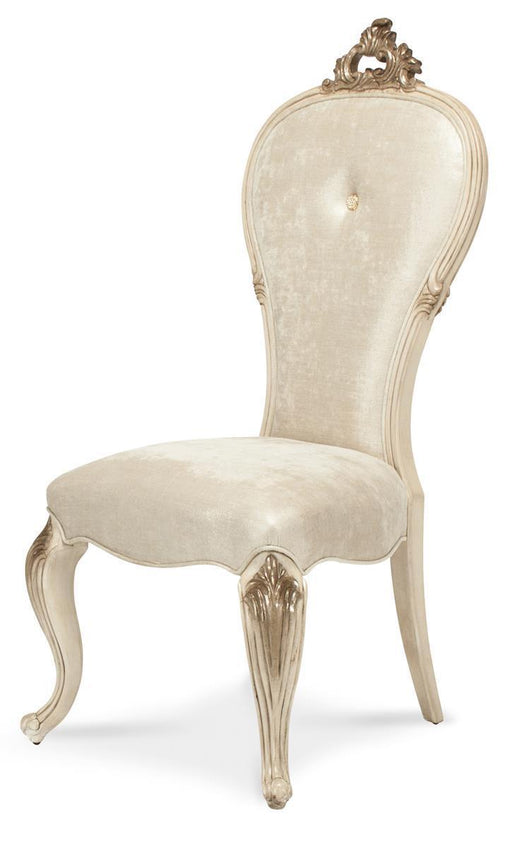 Platine de Royale Side Chair in Champagne (Set of 2) - Visions in Furniture (La Mirada, CA)