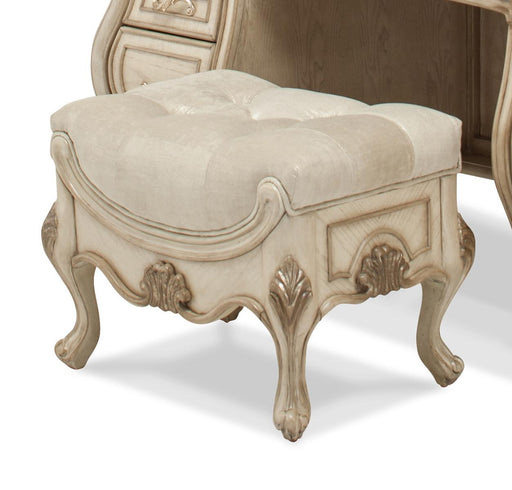 Platine de Royale Vanity Bench in Champagne - Visions in Furniture (La Mirada, CA)
