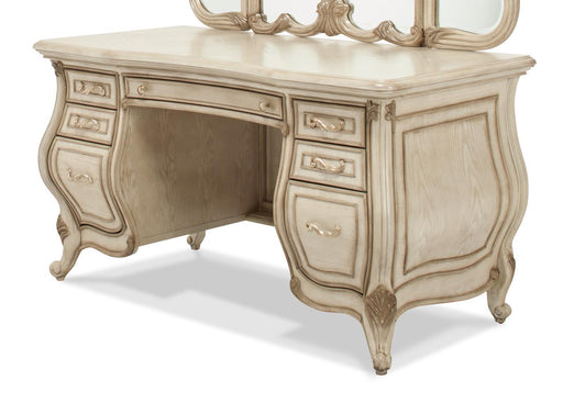 Platine de Royale Vanity/Desk in Champagne - Visions in Furniture (La Mirada, CA)