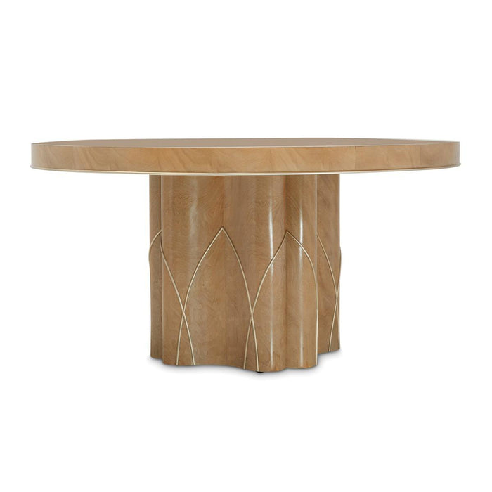 Villa Cherie Round Dining Table in Caramel - Visions in Furniture (La Mirada, CA)