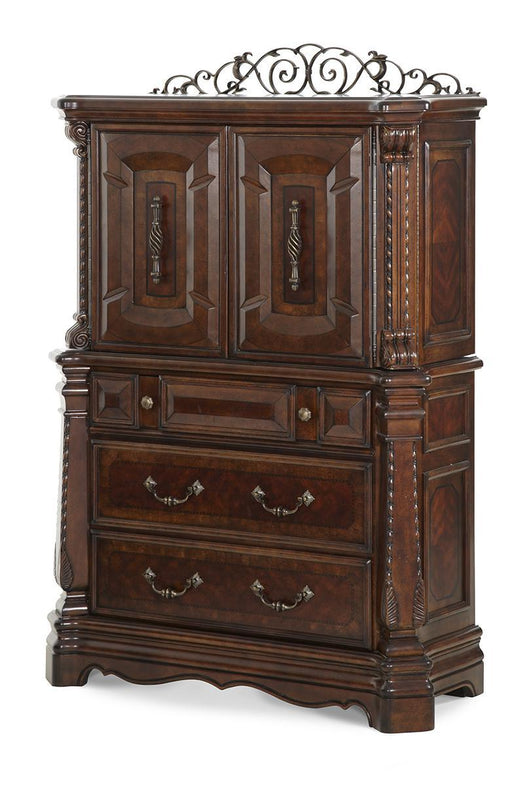 Windsor Court Gentleman's Chest in Vintage Fruitwood 70070-54 - Visions in Furniture (La Mirada, CA)