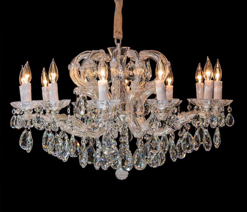 Lighting Alhambra 12 Light Chandelier in Clear and Silver - Visions in Furniture (La Mirada, CA)