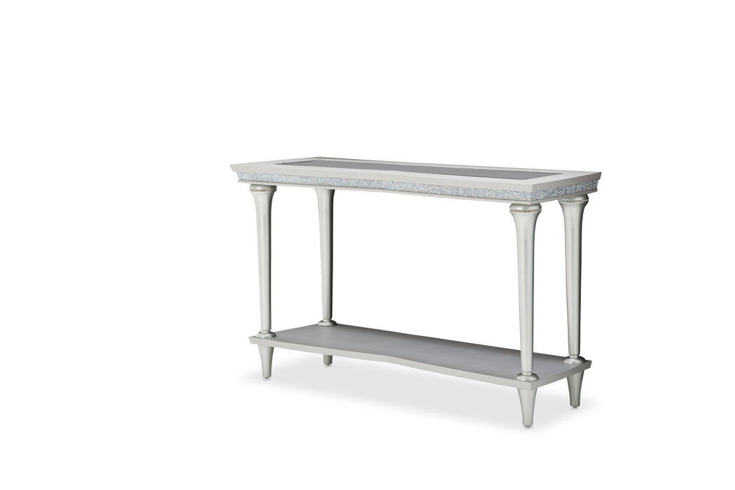 Melrose Plaza Console Table in Dove - Visions in Furniture (La Mirada, CA)