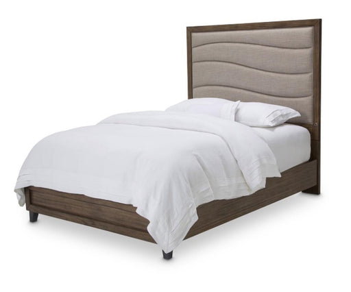 Del Mar Sound Queen Panel Bed with Fabric Insert in Boardwalk - Visions in Furniture (La Mirada, CA)