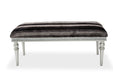 Melrose Plaza Non-Storage Bed Bench in Dove - Visions in Furniture (La Mirada, CA)