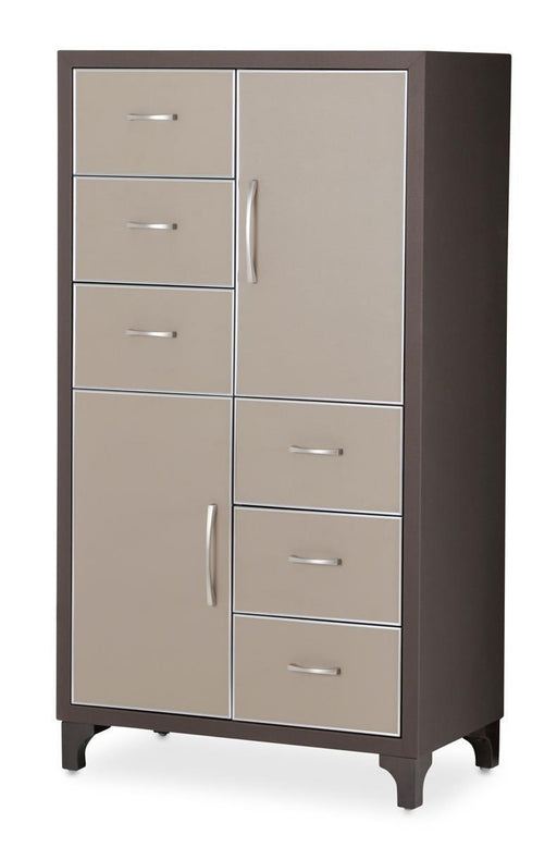 21 Cosmopolitan 6 Drawer Chest in Taupe/Umber - Visions in Furniture (La Mirada, CA)