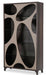 21 Cosmopolitan Curio Side Cabinet in Taupe/Umber - Visions in Furniture (La Mirada, CA)