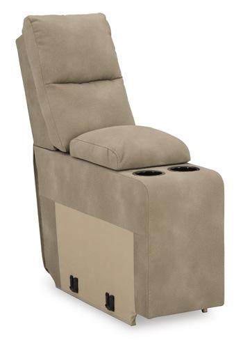Next-Gen DuraPella Power Reclining Sectional Loveseat with Console - Visions in Furniture (La Mirada, CA)