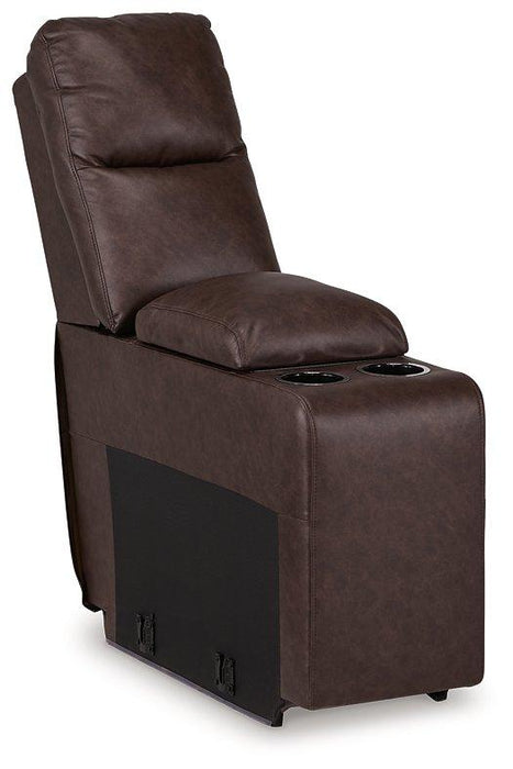 Punch Up Power Reclining Sectional Loveseat with Console - Visions in Furniture (La Mirada, CA)