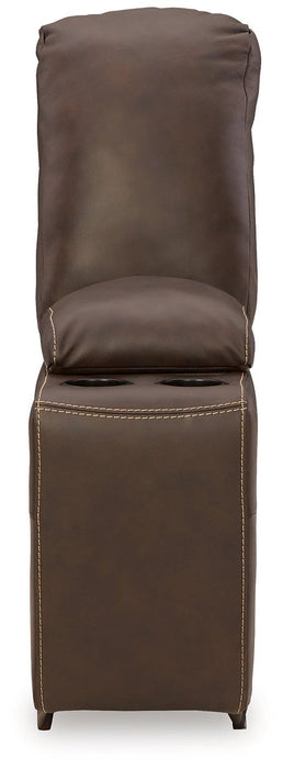 Dunleith Power Reclining Loveseat with Console - Visions in Furniture (La Mirada, CA)