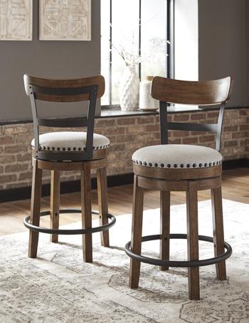 Valebeck Counter Height Bar Stool - Visions in Furniture (La Mirada, CA)
