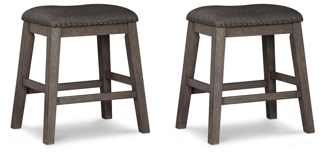 Caitbrook Counter Height Upholstered Bar Stool - Visions in Furniture (La Mirada, CA)