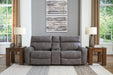 Next-Gen DuraPella Power Reclining Sectional Loveseat with Console - Visions in Furniture (La Mirada, CA)