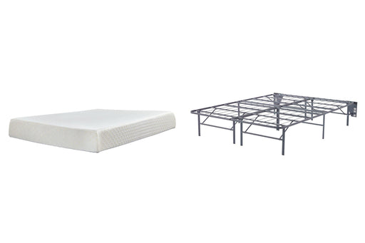10 Inch Chime Memory Foam Mattress Set - Visions in Furniture (La Mirada, CA)