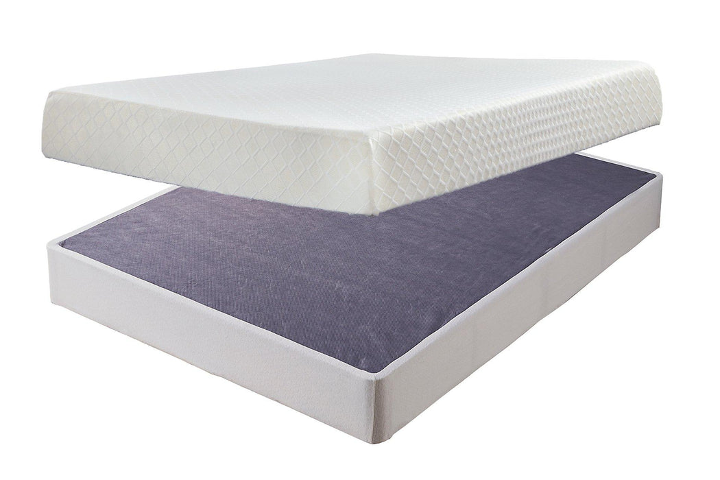 10 Inch Chime Memory Foam Mattress Set - Visions in Furniture (La Mirada, CA)