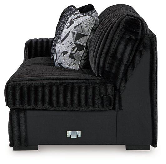 Midnight-Madness Sectional Sofa with Chaise - Visions in Furniture (La Mirada, CA)