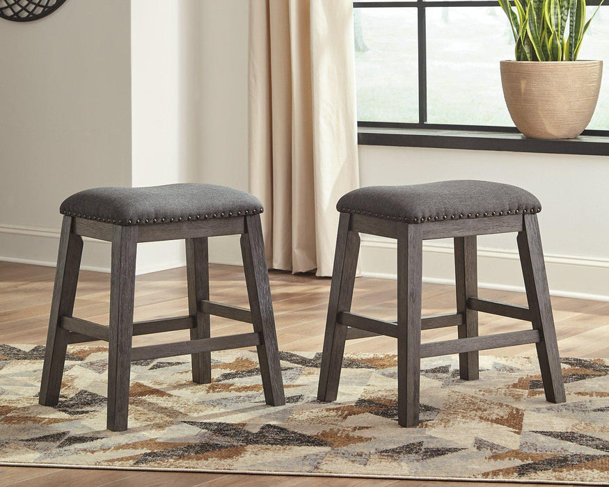 Caitbrook Counter Height Upholstered Bar Stool - Visions in Furniture (La Mirada, CA)