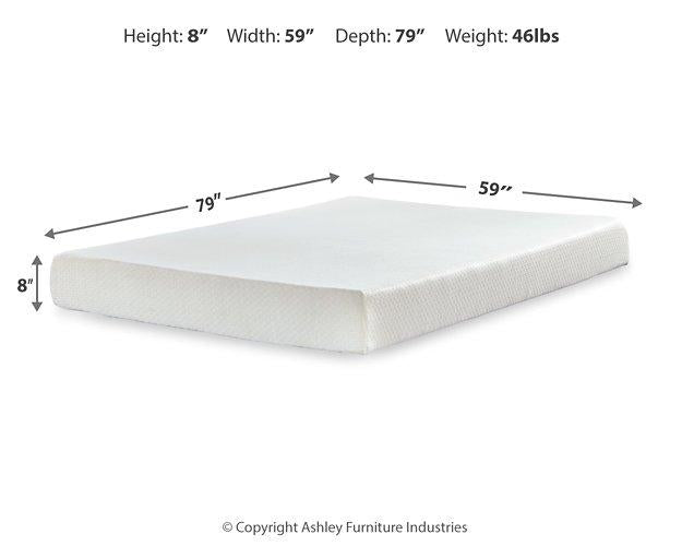 Chime 8 Inch Memory Foam Mattress in a Box - Visions in Furniture (La Mirada, CA)