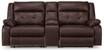 Punch Up Power Reclining Sectional Loveseat with Console - Visions in Furniture (La Mirada, CA)