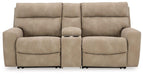 Next-Gen DuraPella Power Reclining Sectional Loveseat with Console - Visions in Furniture (La Mirada, CA)