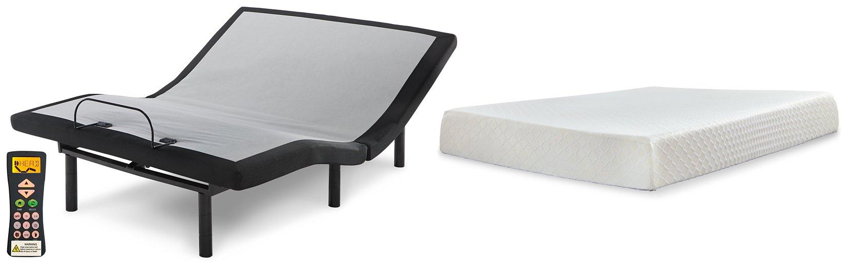 10 Inch Chime Memory Foam Mattress Set - Visions in Furniture (La Mirada, CA)