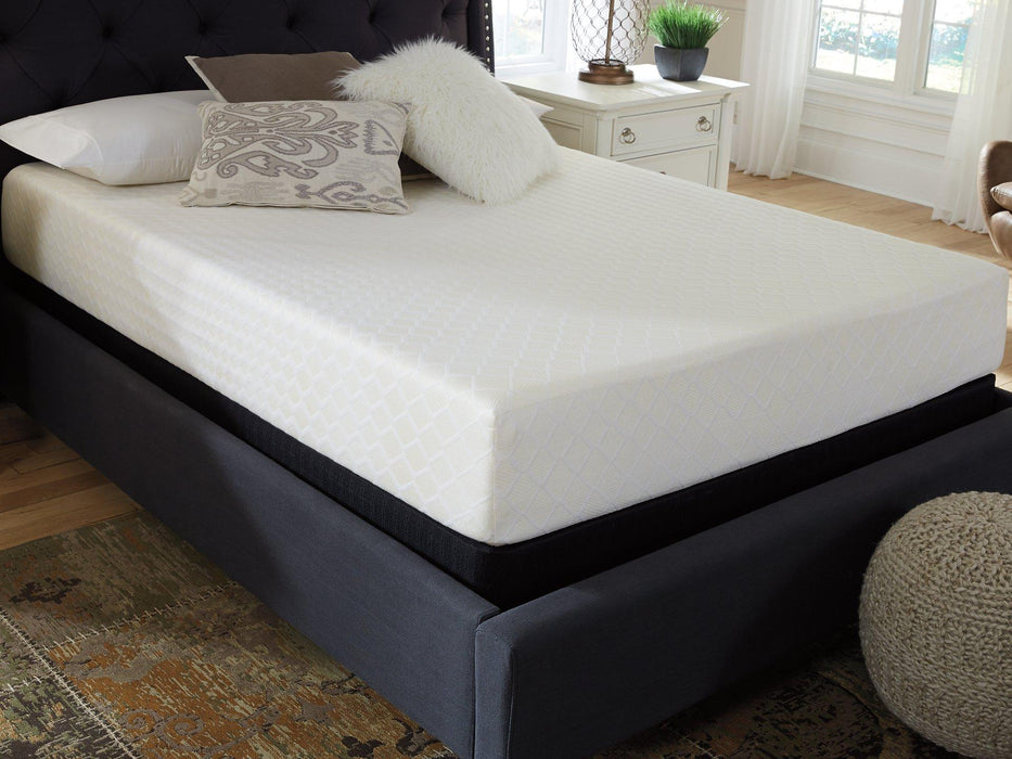 10 Inch Chime Memory Foam Mattress Set - Visions in Furniture (La Mirada, CA)