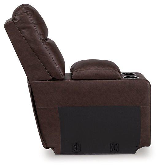 Punch Up Power Reclining Sectional Loveseat with Console - Visions in Furniture (La Mirada, CA)