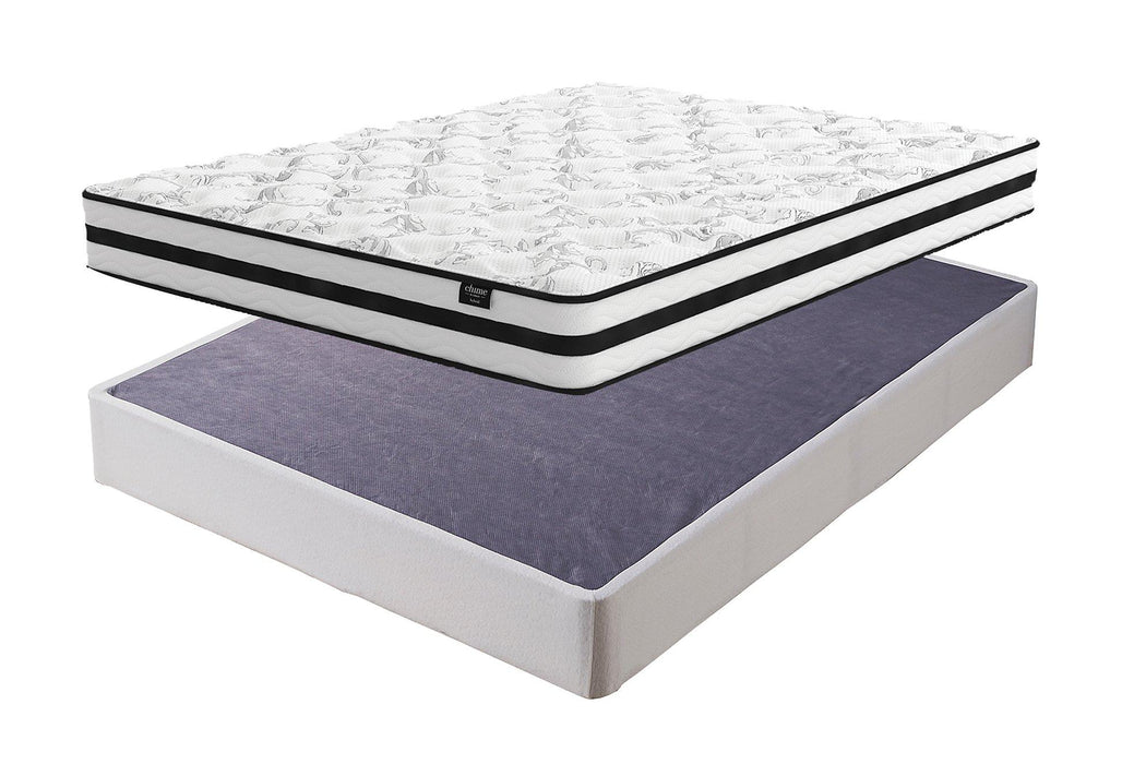 8 Inch Chime Innerspring Mattress Set - Visions in Furniture (La Mirada, CA)