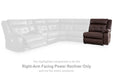 Punch Up Power Reclining Sectional Loveseat with Console - Visions in Furniture (La Mirada, CA)