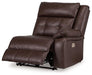 Punch Up Power Reclining Sectional Loveseat with Console - Visions in Furniture (La Mirada, CA)