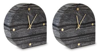 Janmour Table Clock (Set of 2) - Visions in Furniture (La Mirada, CA)